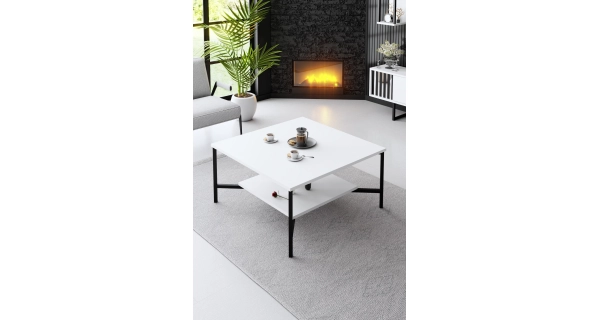 Obývací pokoj LINSOR, bílá/černá