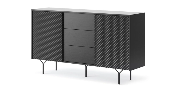 Obývací pokoj MOKIHANA, černý grafit