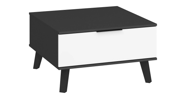 Obývací pokoj OSMAK 5, černá/bílý lesk, 5 let záruka