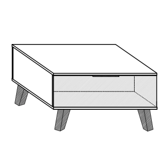 Obývací pokoj OSMAK 5, dub burgundský/bílý lesk, 5 let záruka