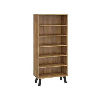 Obývací pokoj OSMAK 5, dub burgundský/bílý lesk