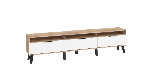 Obývací pokoj OSMAK 5, dub sonoma/bílý lesk, 5 let záruka