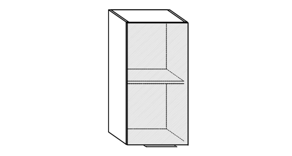 Obývací pokoj OSMAK 5, dub sonoma/bílý lesk