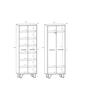 Obývací pokoj PRUDHOE 1, bílá/dub sonoma, 5 let záruka