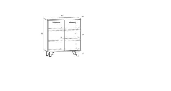 Obývací pokoj PRUDHOE 1, černá/dub artisan, 5 let záruka
