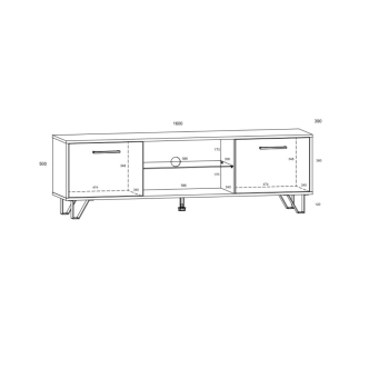 Obývací pokoj PRUDHOE 4, craft zlatý/craft bílý, 5 let záruka