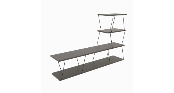 Obývací pokoj SOLRIS, antracit/černá