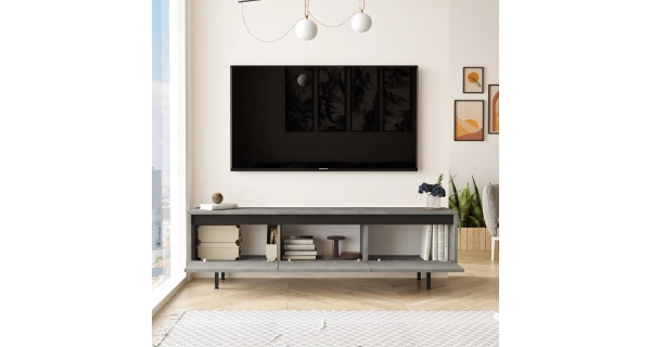 Obývací pokoj VALTON typ 1, šedá/černá