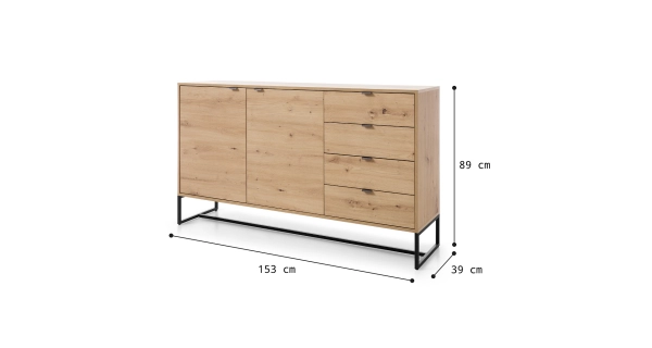 Obývací pokoj VEREL, dub artisan