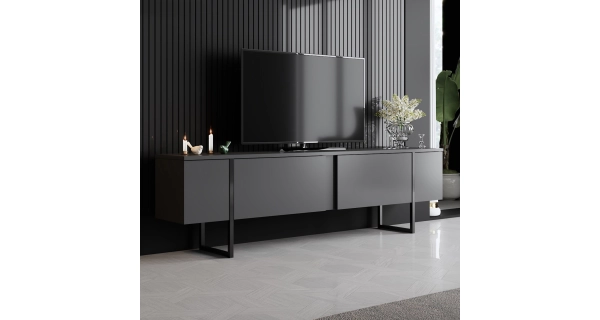 Obývací pokoj WELTRIS typ 1, antracit/černá