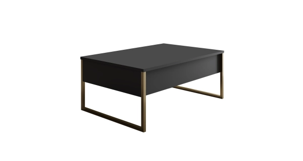 Obývací pokoj WELTRIS typ 1, antracit/zlatá