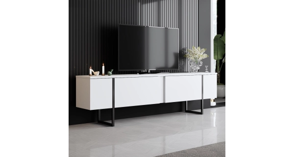 Obývací pokoj WELTRIS typ 1, bílá/černá