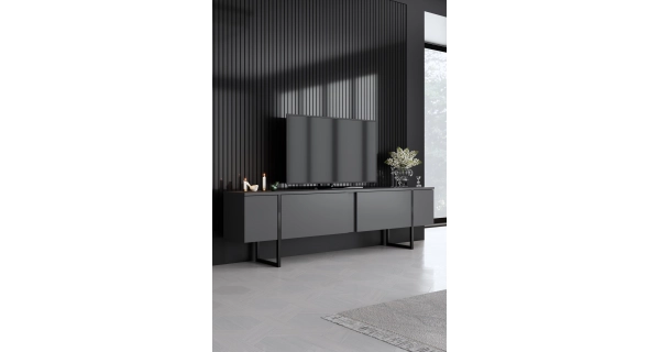 Obývací pokoj WELTRIS typ 3, antracit/černá