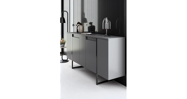 Obývací pokoj WELTRIS typ 3, antracit/černá