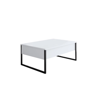 Obývací pokoj WELTRIS typ 3, bílá/černá