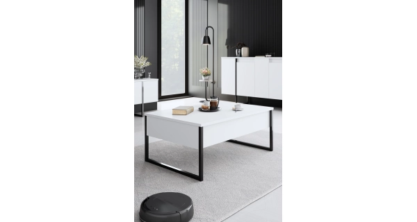 Obývací pokoj WELTRIS typ 3, bílá/černá