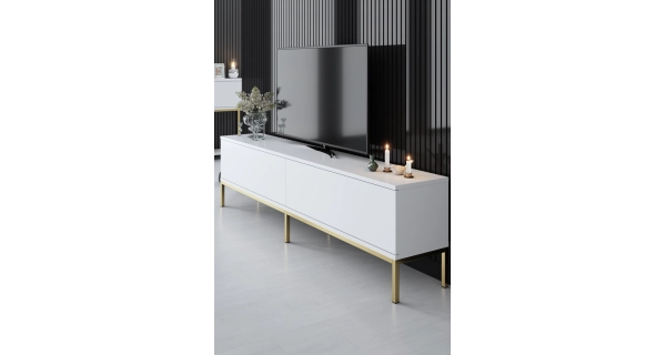 Obývací pokoj WINSON, bílá/zlatá