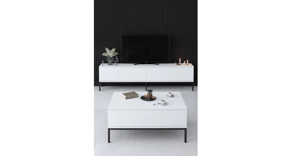 Obývací pokoj WINSON, černá/bílá