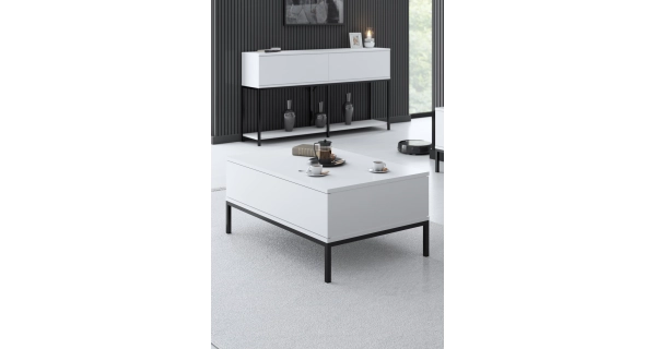 Obývací pokoj WINSON, černá/bílá