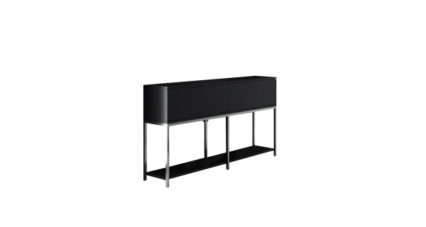 Obývací pokoj WINSON, černá/stříbrná