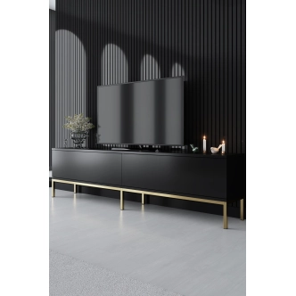 Obývací pokoj WINSON, černá/zlatá