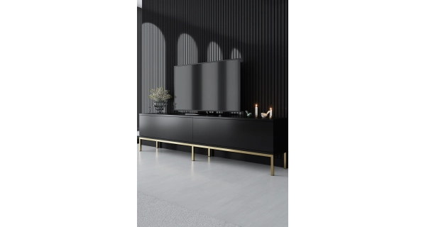 Obývací pokoj WINSON, černá/zlatá