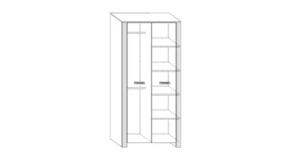 Obývací stěna AKIVIDU 3, craft zlatý/krém, 5 let záruka