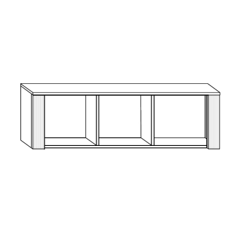 Obývací stěna AKIVIDU 3, craft zlatý/krém, 5 let záruka