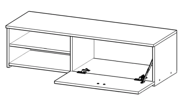 Obývací stěna BOURNE, dub artisan