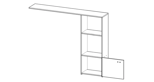 Obývací stěna BOURNE, dub artisan