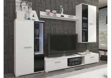 Obývací stěna BRIXTON, bílá