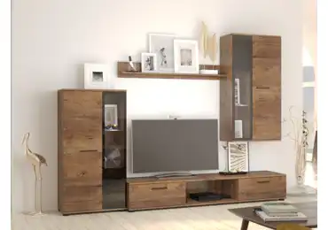 Obývací stěna BRIXTON, dub lefkas