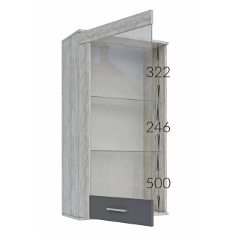 Obývací stěna COROPUNA, dub sonoma/wenge