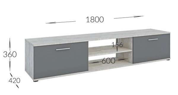 Obývací stěna COROPUNA, dub sonoma/wenge