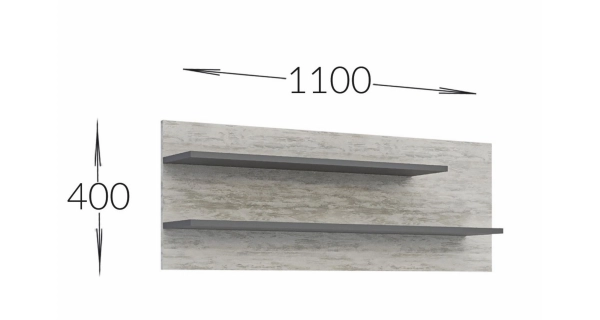 Obývací stěna COROPUNA, dub sonoma/wenge