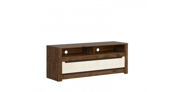 Obývací stěna ERMELINDA, dub april/perleťový lesk