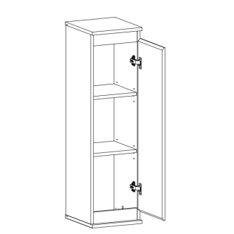 Obývací stěna FALLAX, alaska/antracit DOPRODEJ