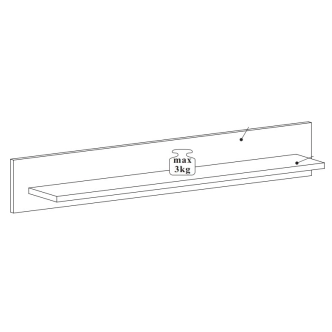 Obývací stěna FALLAX, bílá/antracit