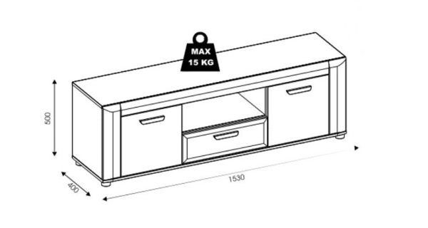 Obývací stěna FILIPPOPOLI, dub evoke/bílá alpský lesk