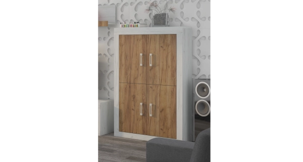 Obývací stěna GOUDINI 10, craft bílý/craft zlatý, 5 let záruka