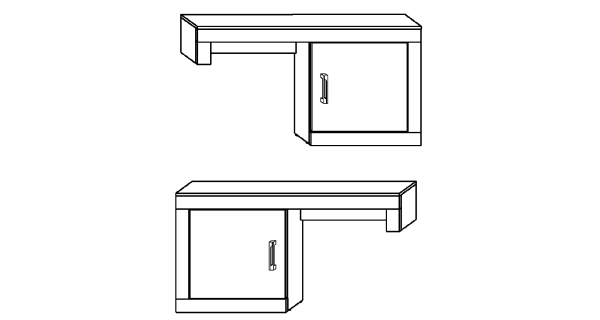 Obývací stěna GOUDINI 2, dub burgundský/bílý lesk, 5 let záruka
