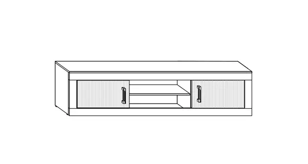 Obývací stěna GOUDINI 3, dub burgundský/bílý lesk, 5 let záruka