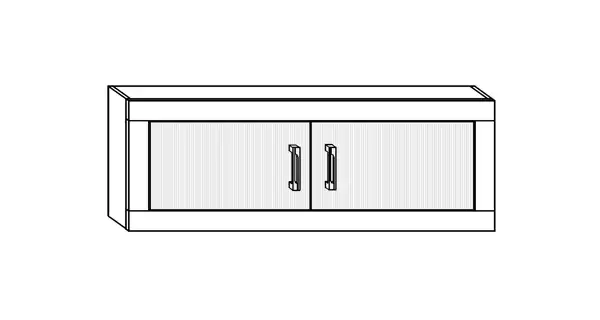 Obývací stěna GOUDINI 8, dub burgundský/bílý lesk