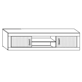Obývací stěna GOUDINI 9, craft bílý/craft zlatý, 5 let záruka
