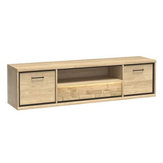 Obývací stěna IPPOLITO, dub hickory