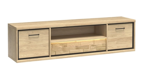 Obývací stěna IPPOLITO, dub hickory