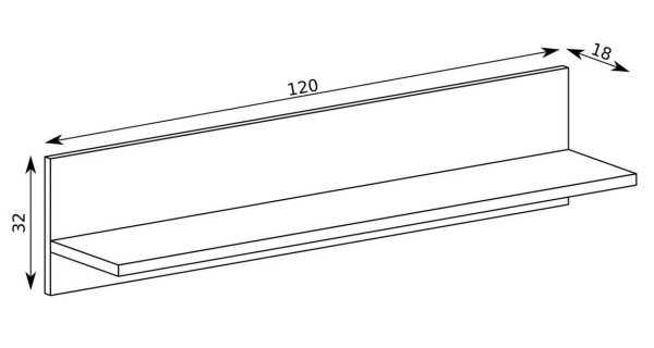 Obývací stěna IPPOLITO, dub hickory