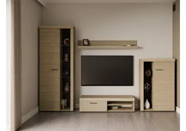 Obývací stěna KADEN, dub olejovaný