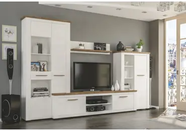 Obývací stěna LANCEOLATA, barva: borovice andersen/dub april