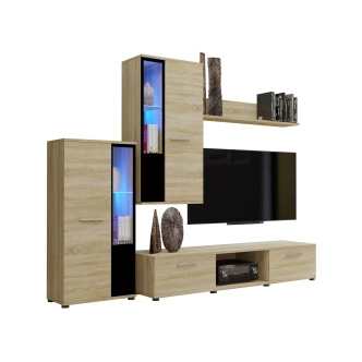 Obývací stěna MIWA, dub sonoma